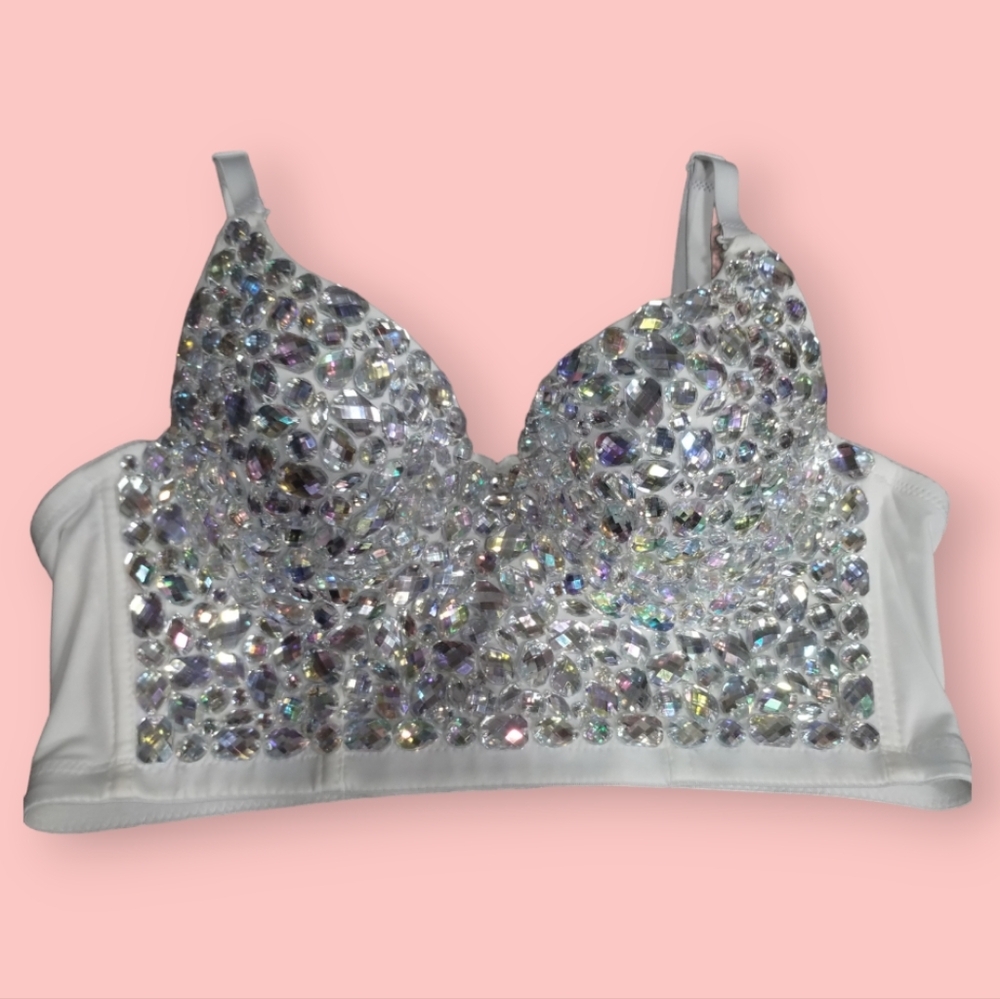 Sparkle Rhinestone Studded Top